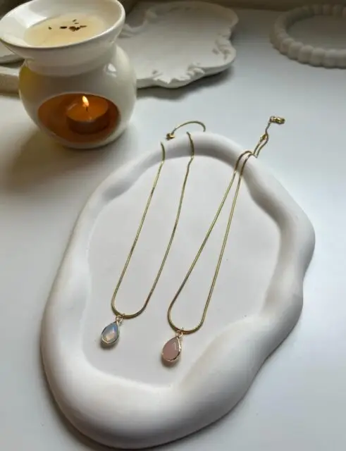 שרשראות מושלמות בשילוב אבן טבעית 💕